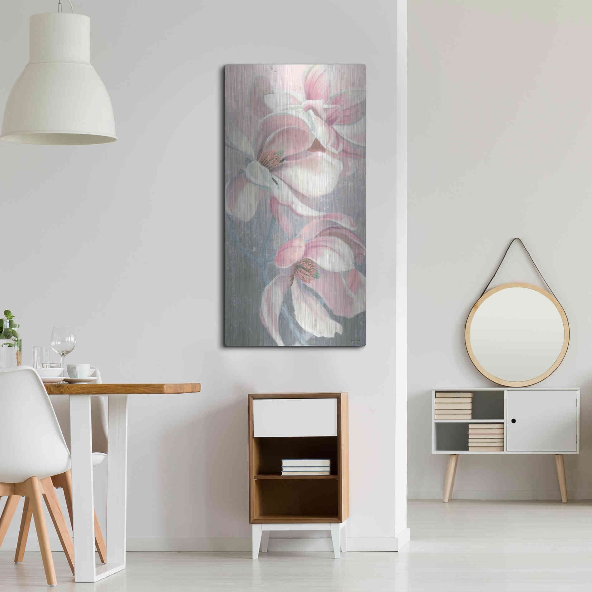 Luxe Metal Art 'Sunrise Blossom I' by James Wiens, Metal Wall Art,24x48