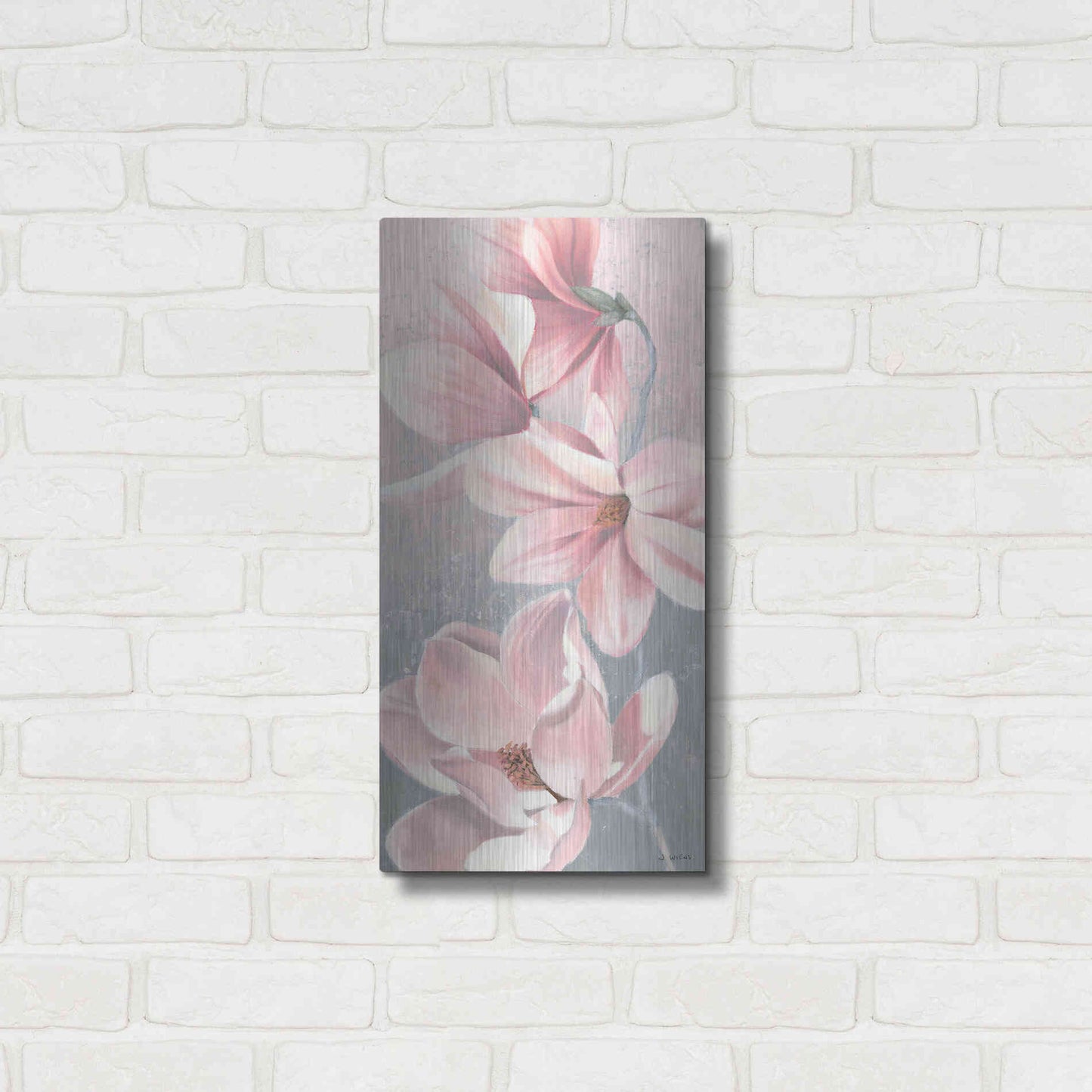 Luxe Metal Art 'Sunrise Blossom II' by James Wiens, Metal Wall Art,12x24