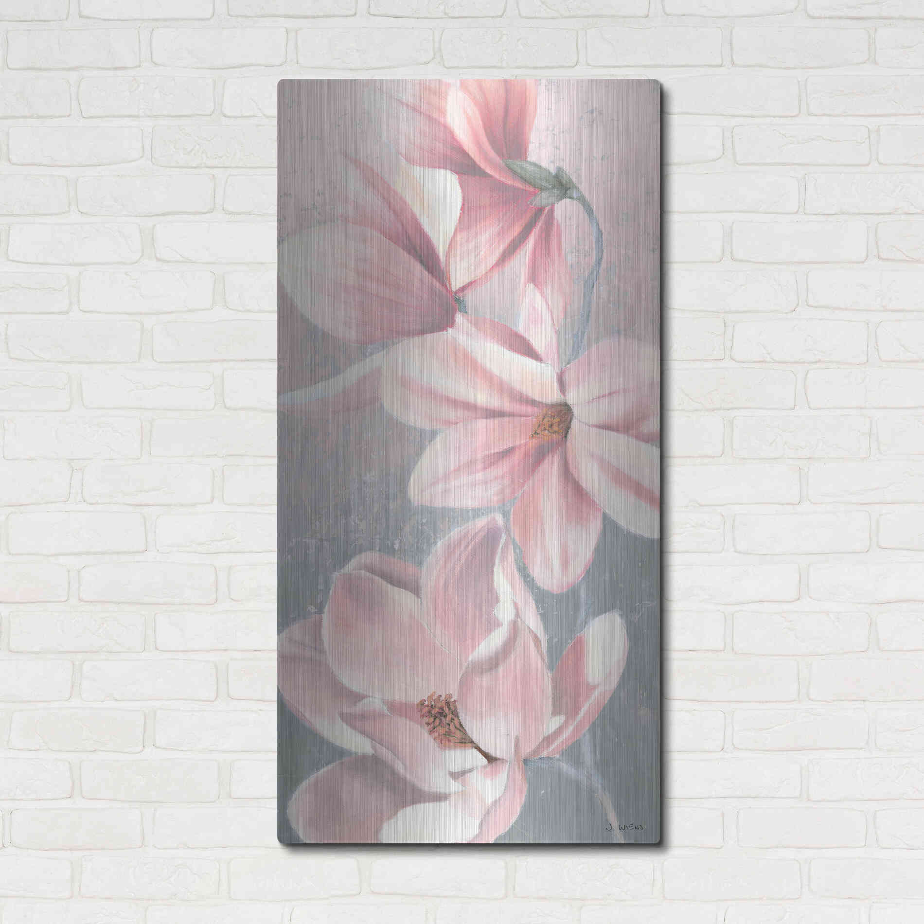 Luxe Metal Art 'Sunrise Blossom II' by James Wiens, Metal Wall Art,24x48