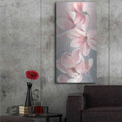 Luxe Metal Art 'Sunrise Blossom II' by James Wiens, Metal Wall Art,24x48