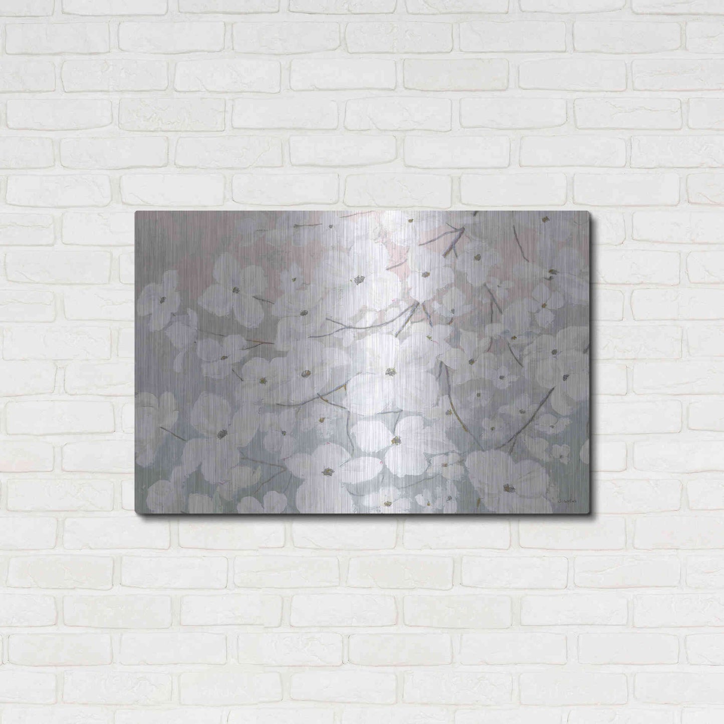 Luxe Metal Art 'Bringing in Blossoms' by James Wiens, Metal Wall Art,36x24