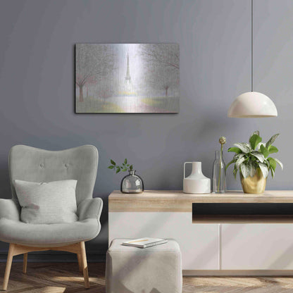 Luxe Metal Art 'Pretty Paris' by James Wiens, Metal Wall Art,24x16