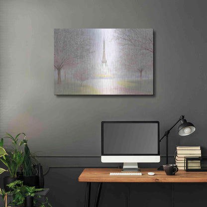 Luxe Metal Art 'Pretty Paris' by James Wiens, Metal Wall Art,36x24