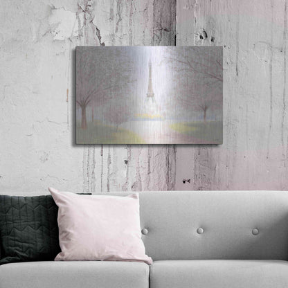 Luxe Metal Art 'Pretty Paris' by James Wiens, Metal Wall Art,36x24