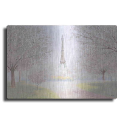 Luxe Metal Art 'Pretty Paris' by James Wiens, Metal Wall Art