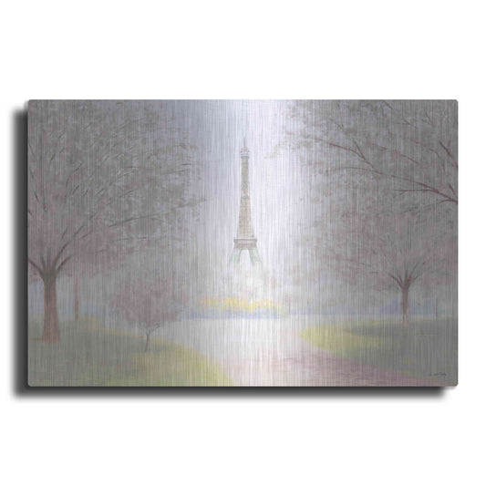 Luxe Metal Art 'Pretty Paris' by James Wiens, Metal Wall Art