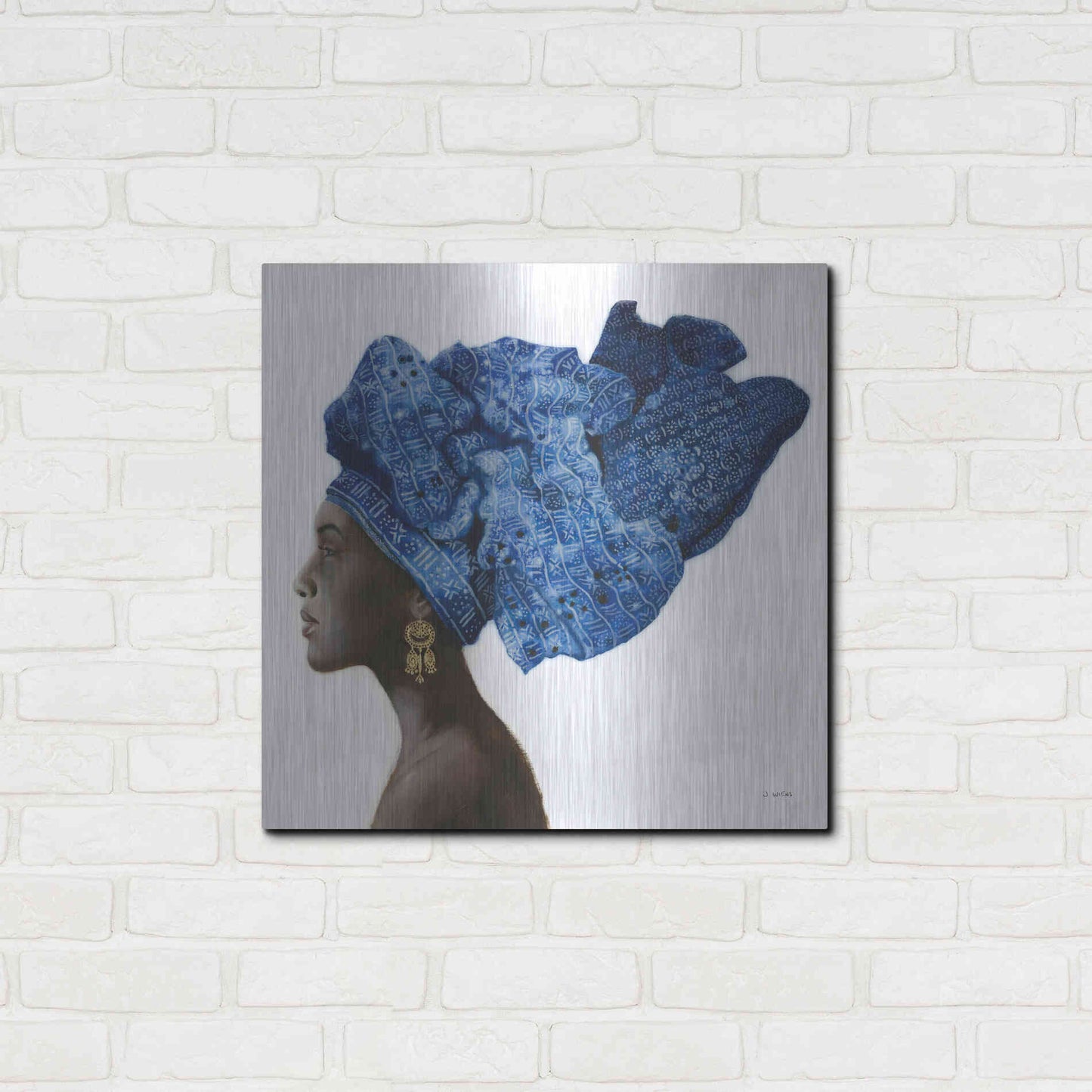 Luxe Metal Art 'Pure Style' by James Wiens, Metal Wall Art,24x24