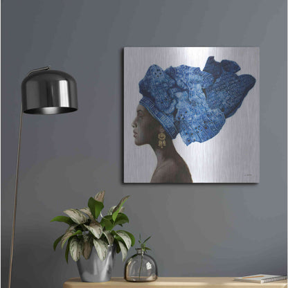 Luxe Metal Art 'Pure Style' by James Wiens, Metal Wall Art,24x24