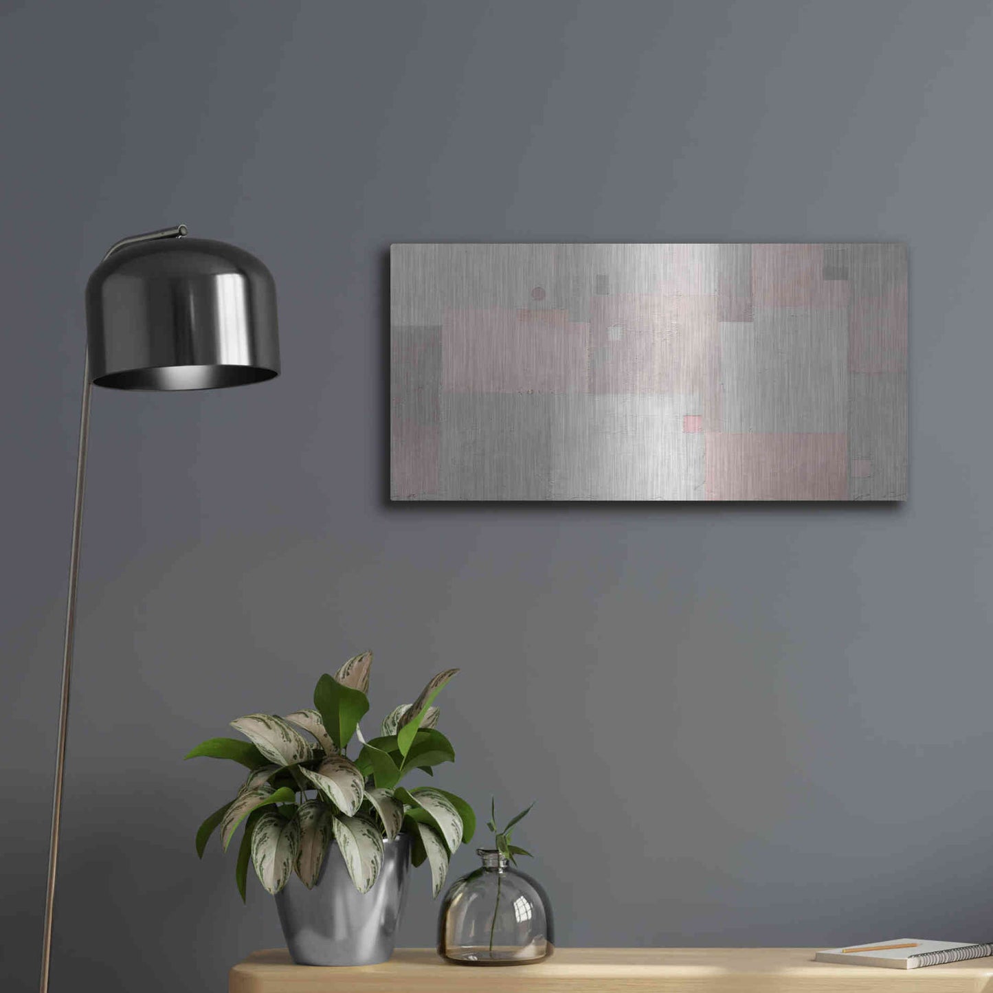 Luxe Metal Art 'Middle Earth' by James Wiens, Metal Wall Art,24x12