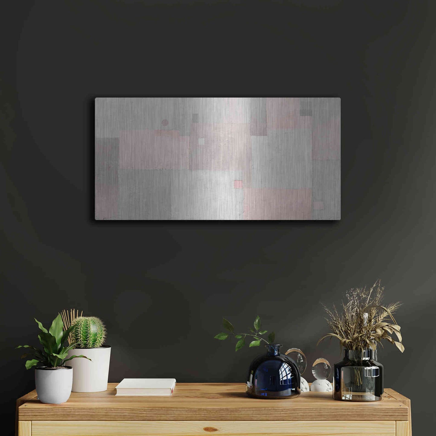 Luxe Metal Art 'Middle Earth' by James Wiens, Metal Wall Art,24x12
