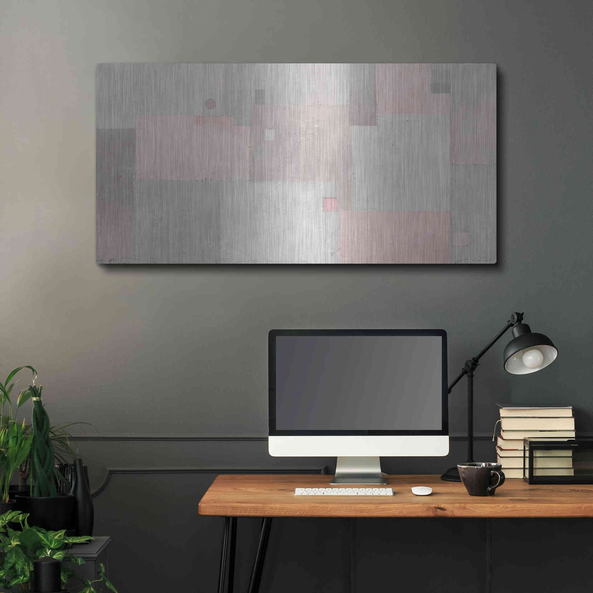 Luxe Metal Art 'Middle Earth' by James Wiens, Metal Wall Art,48x24