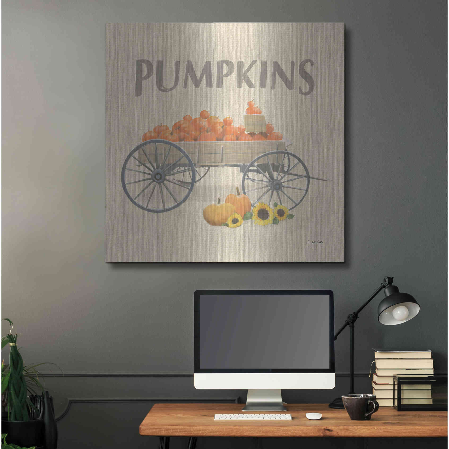 Luxe Metal Art 'Heartland Harvest Moments IV' by James Wiens, Metal Wall Art,36x36