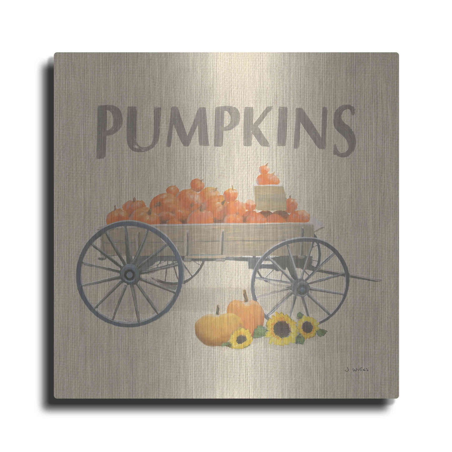 Luxe Metal Art 'Heartland Harvest Moments IV' by James Wiens, Metal Wall Art