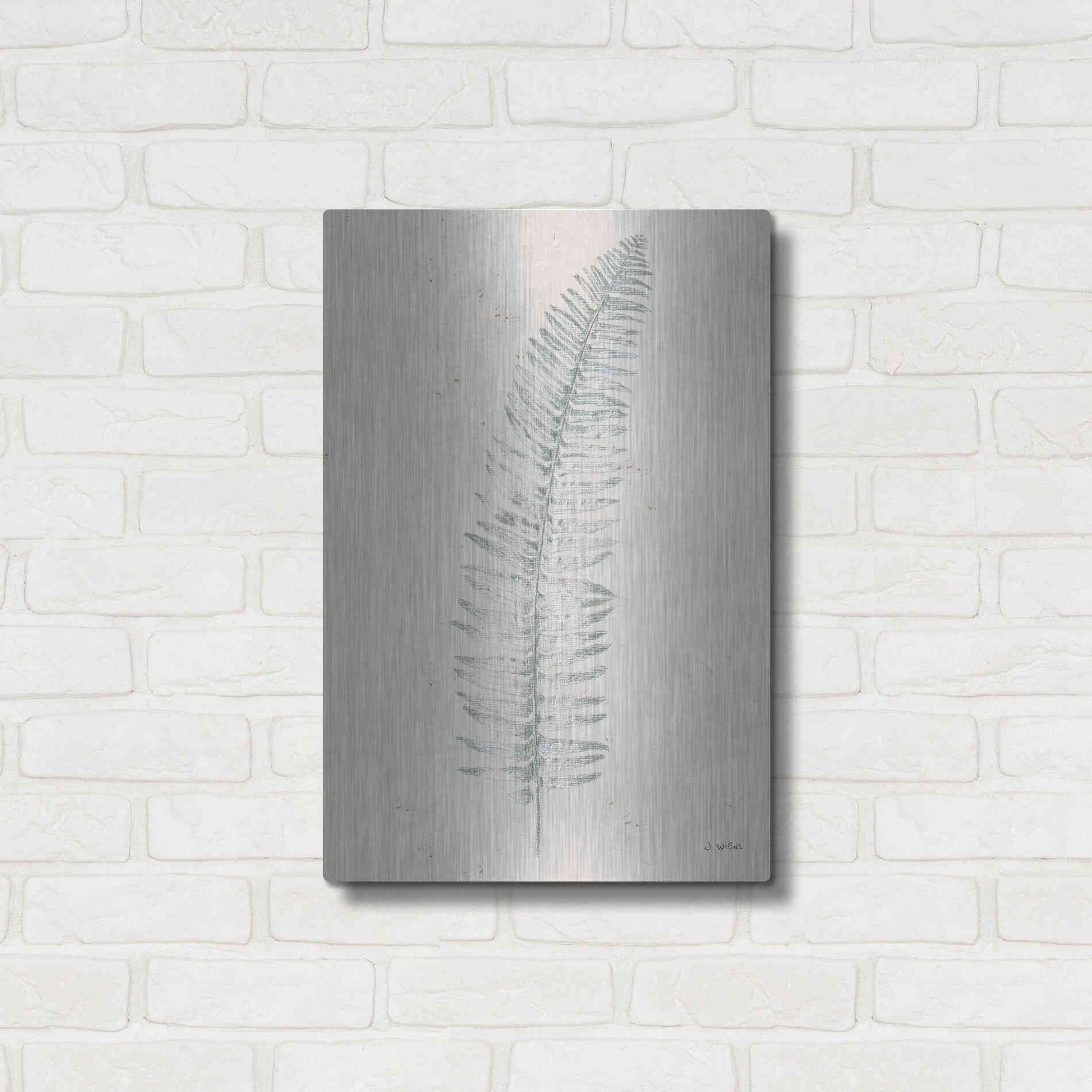 Luxe Metal Art 'Soft Summer Sketches I' by James Wiens, Metal Wall Art,16x24