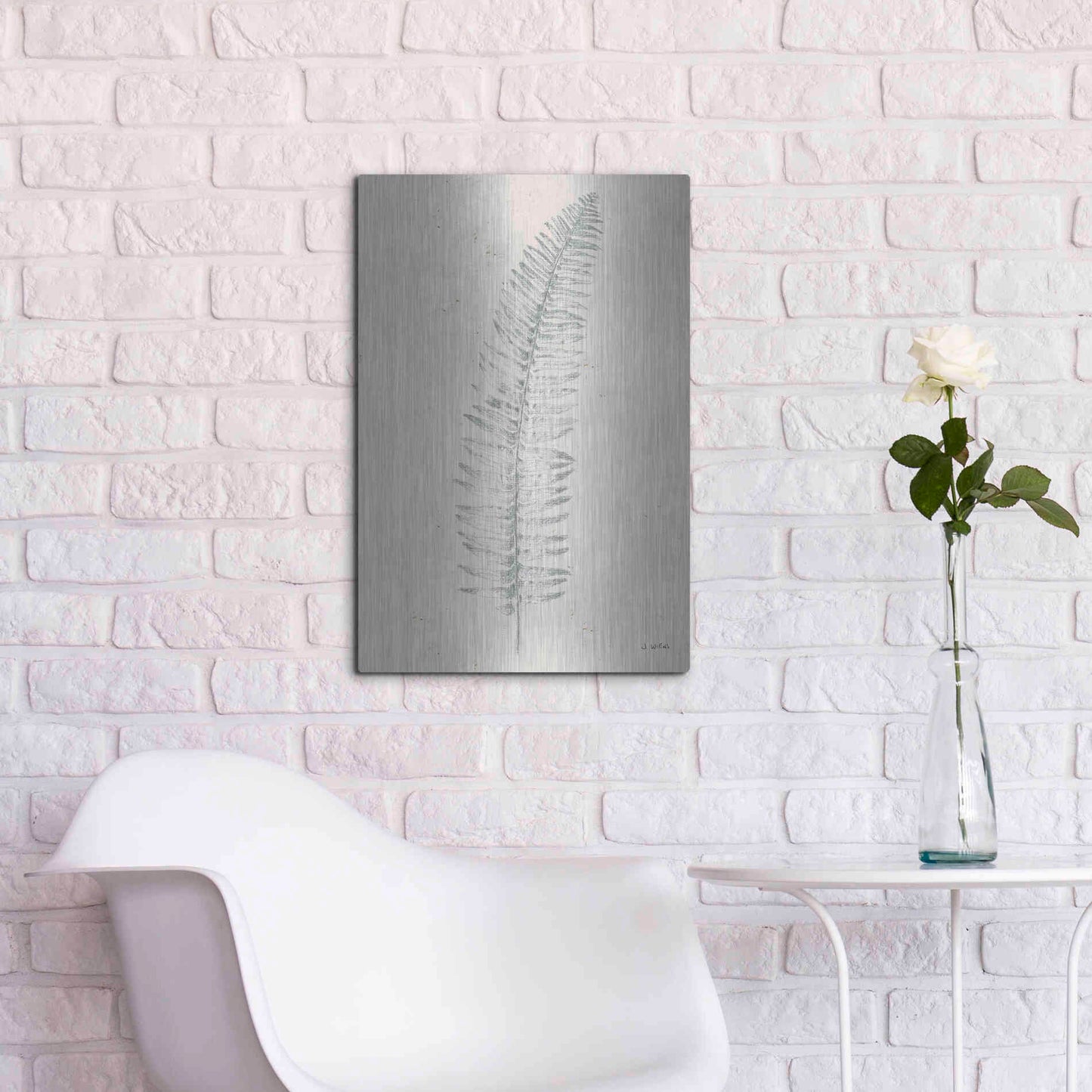 Luxe Metal Art 'Soft Summer Sketches I' by James Wiens, Metal Wall Art,16x24