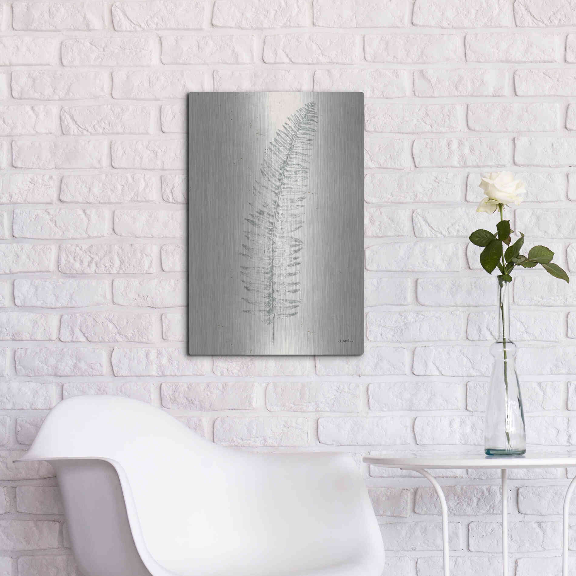 Luxe Metal Art 'Soft Summer Sketches I' by James Wiens, Metal Wall Art,16x24