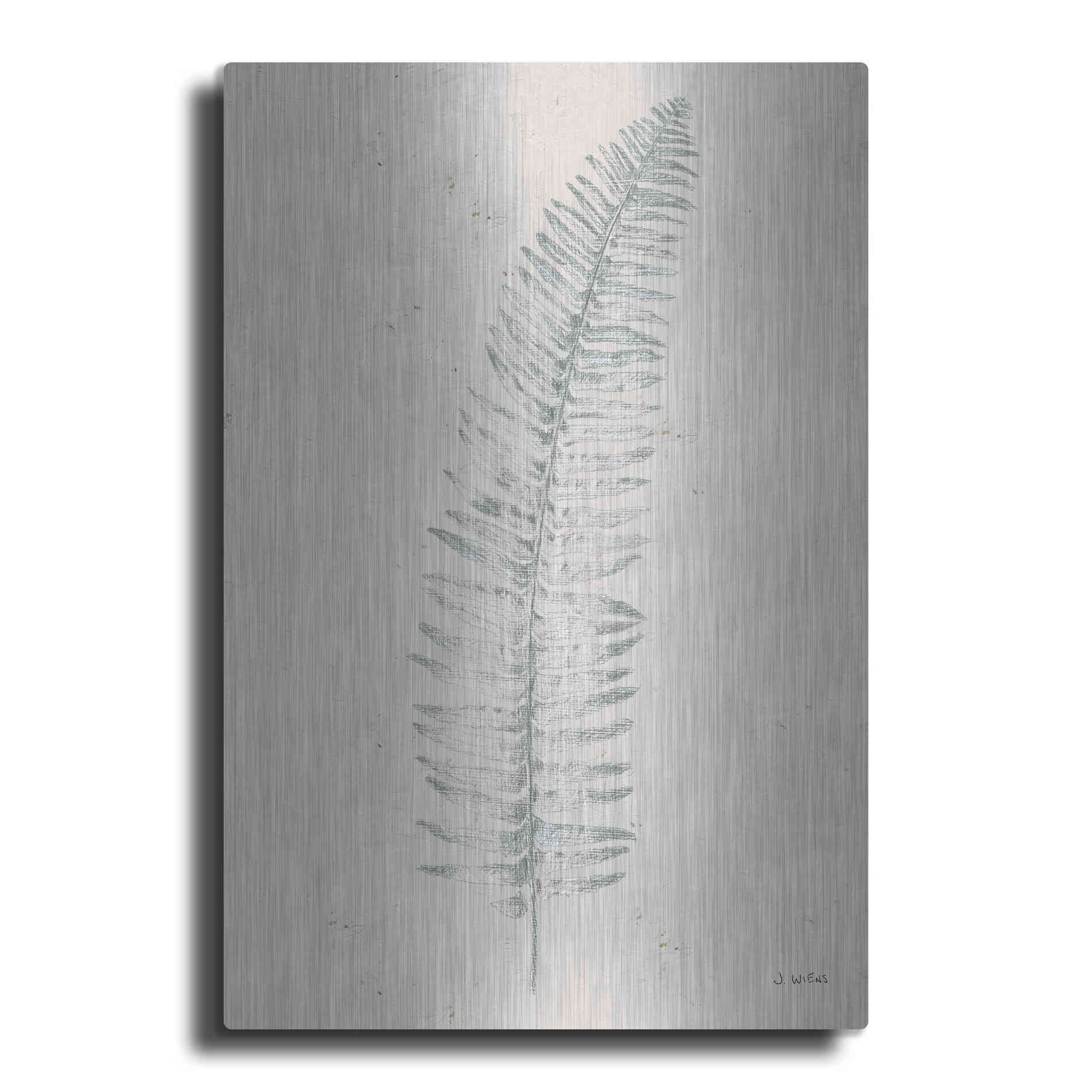Luxe Metal Art 'Soft Summer Sketches I' by James Wiens, Metal Wall Art