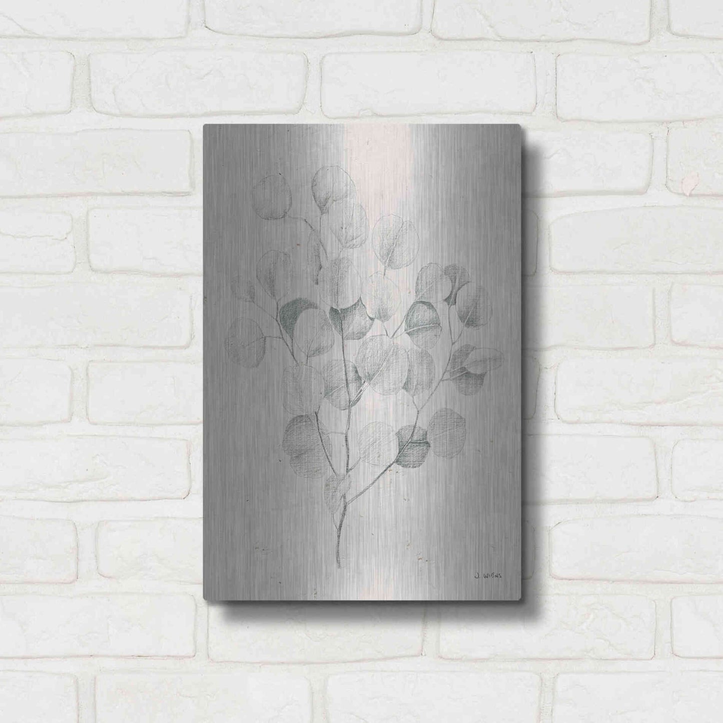 Luxe Metal Art 'Soft Summer Sketches II' by James Wiens, Metal Wall Art,12x16