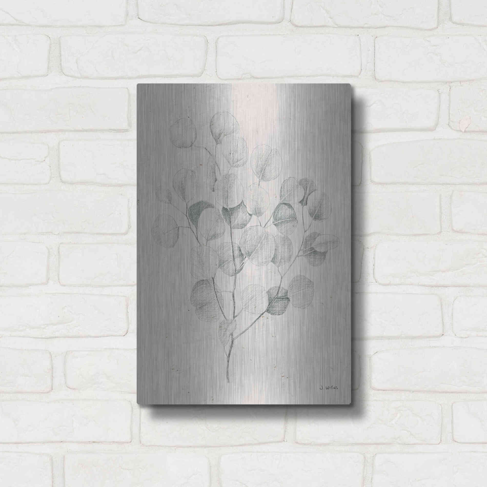 Luxe Metal Art 'Soft Summer Sketches II' by James Wiens, Metal Wall Art,12x16