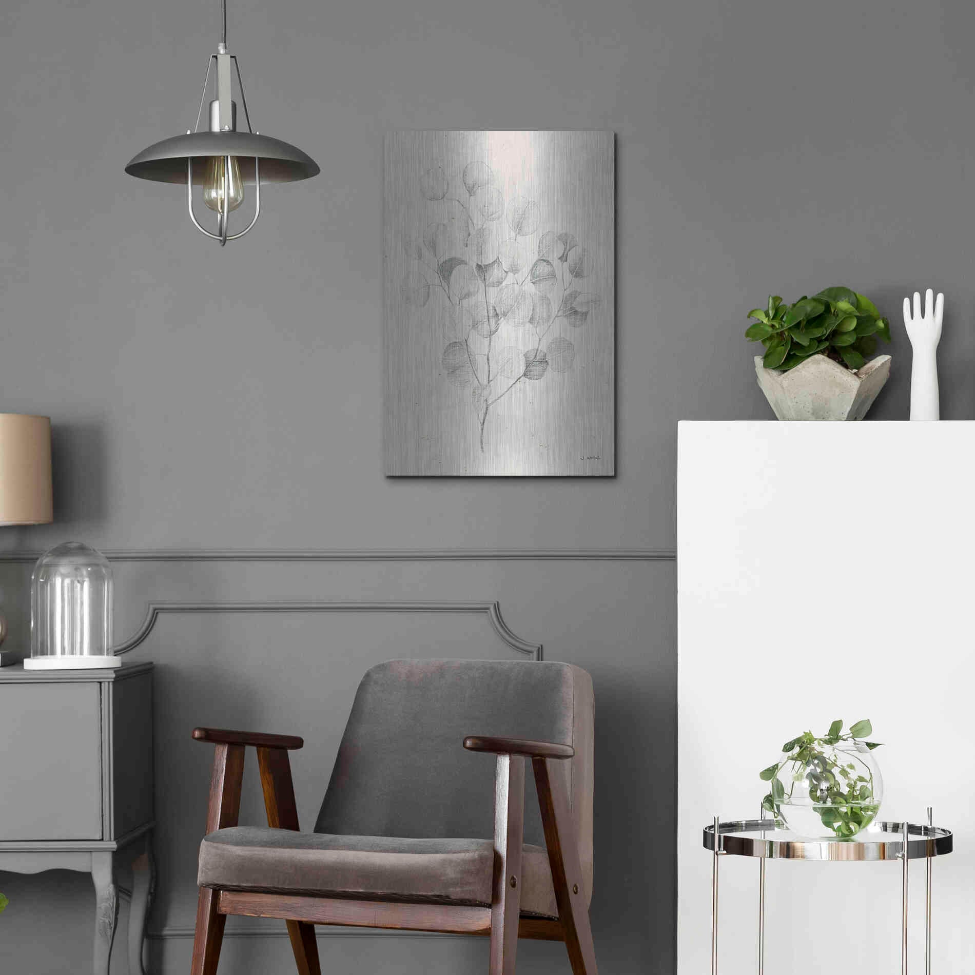 Luxe Metal Art 'Soft Summer Sketches II' by James Wiens, Metal Wall Art,16x24