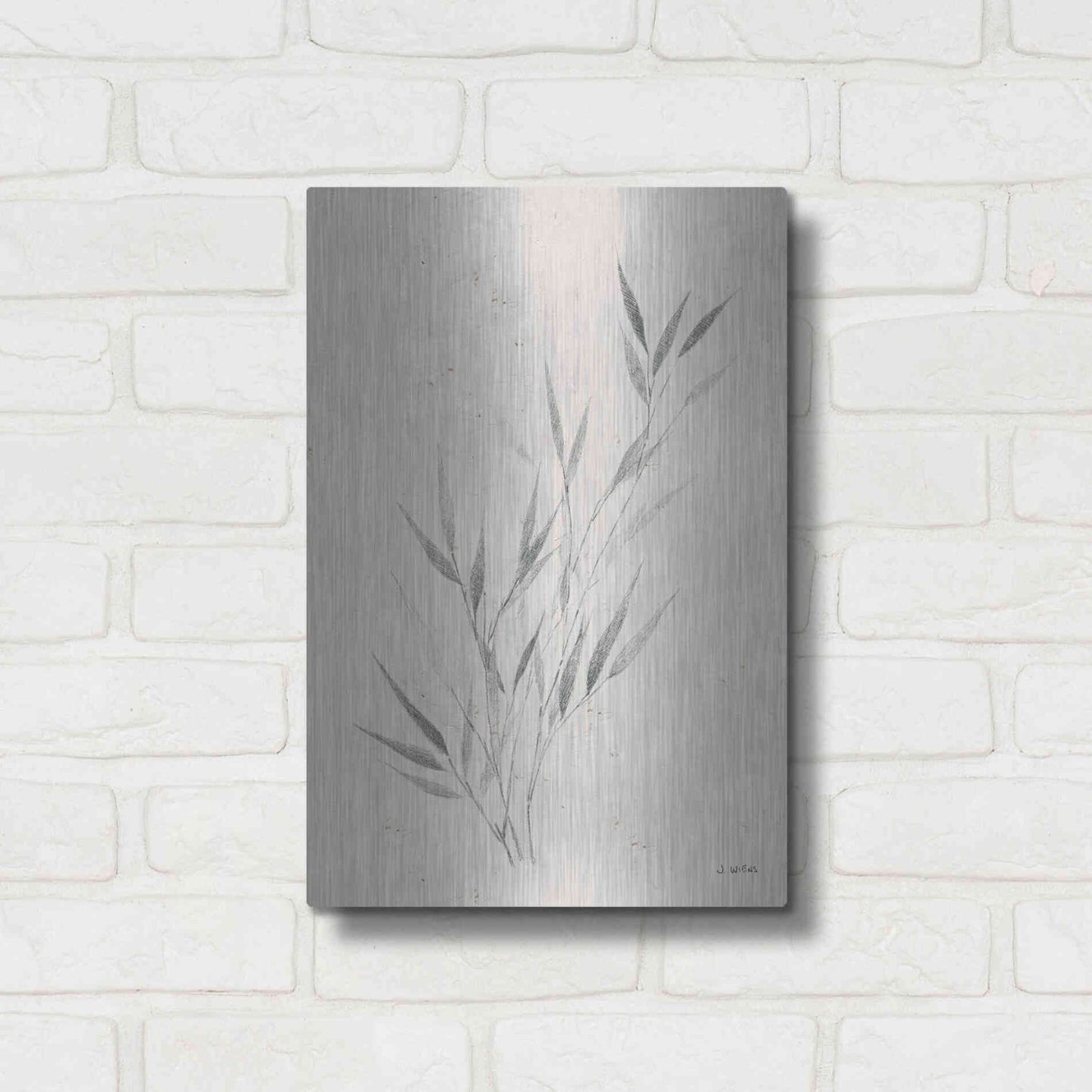 Luxe Metal Art 'Soft Summer Sketches III' by James Wiens, Metal Wall Art,12x16