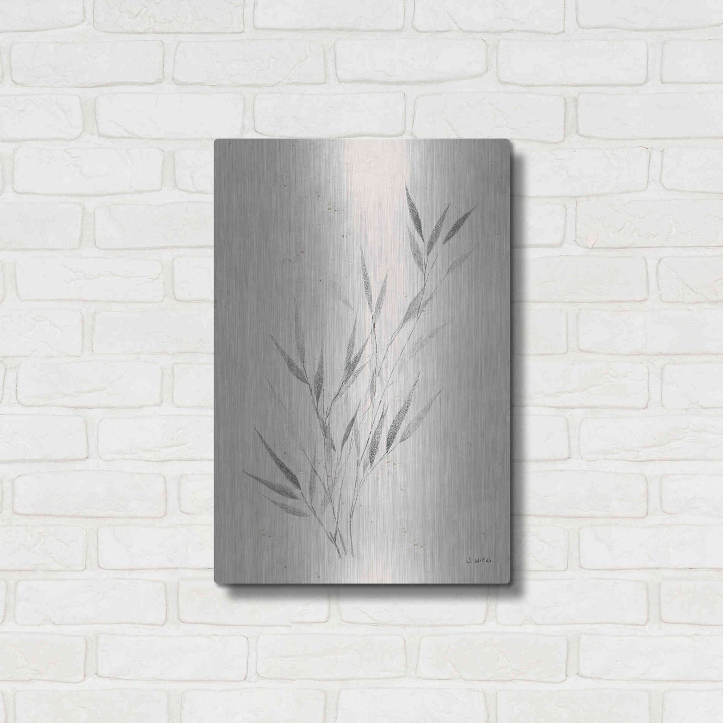 Luxe Metal Art 'Soft Summer Sketches III' by James Wiens, Metal Wall Art,16x24