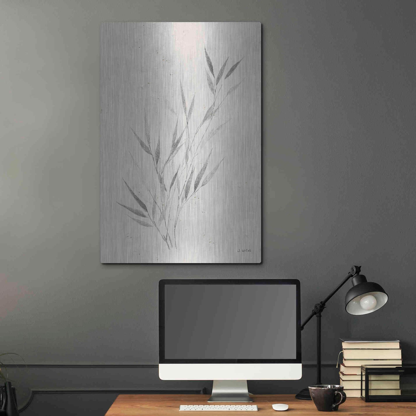 Luxe Metal Art 'Soft Summer Sketches III' by James Wiens, Metal Wall Art,24x36