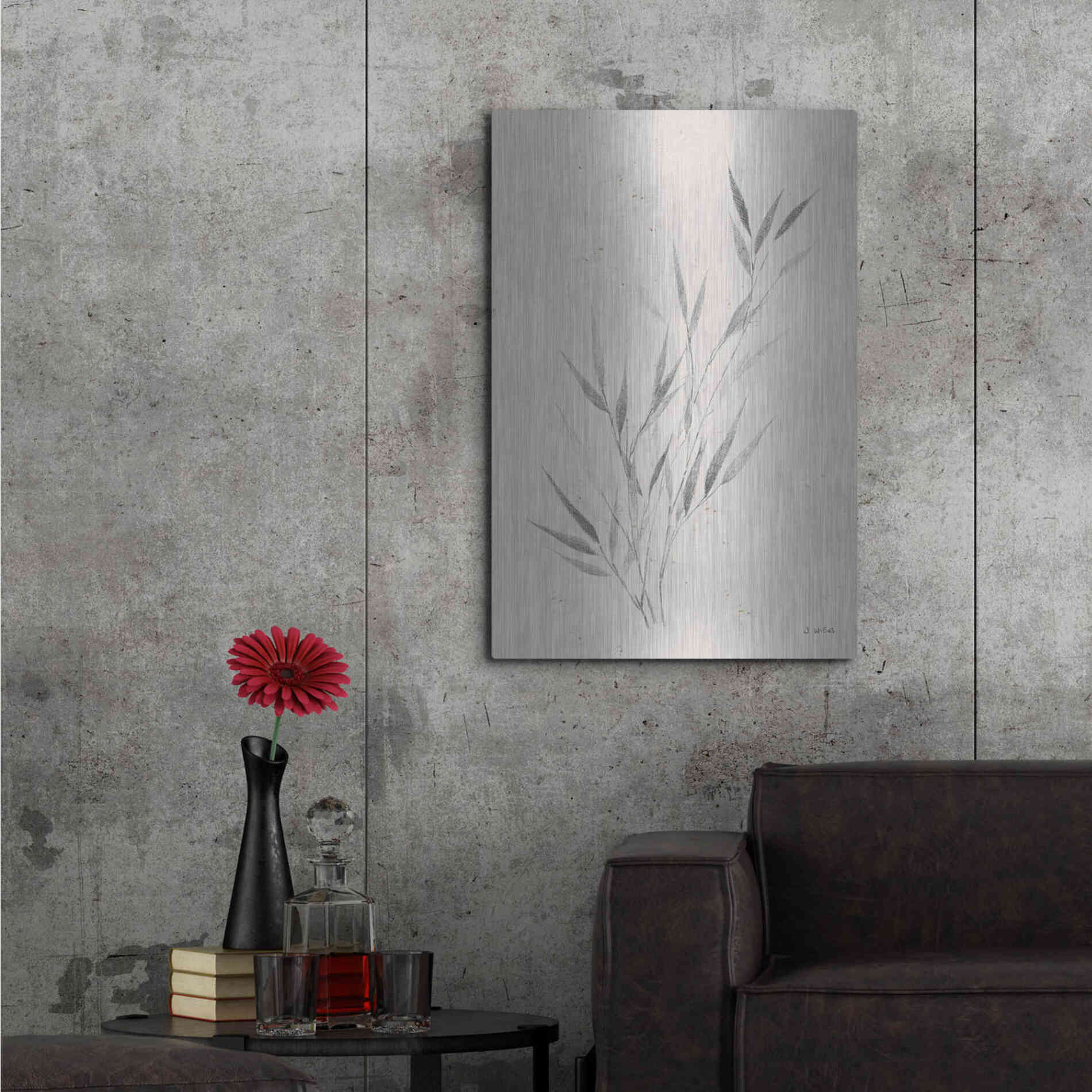 Luxe Metal Art 'Soft Summer Sketches III' by James Wiens, Metal Wall Art,24x36