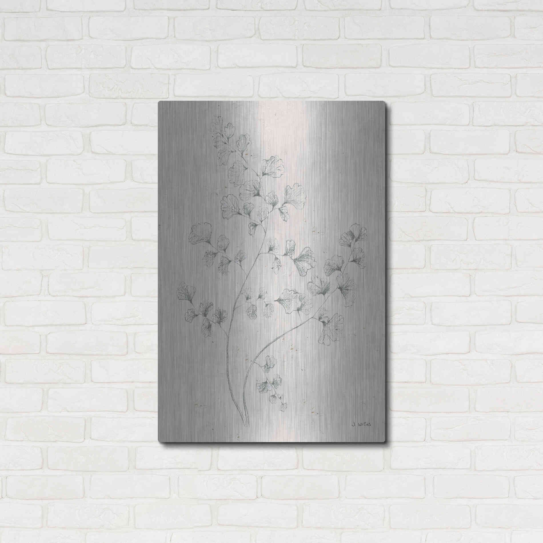 Luxe Metal Art 'Soft Summer Sketches IV' by James Wiens, Metal Wall Art,24x36