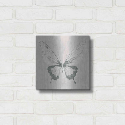 Luxe Metal Art 'Soft Summer Sketches V' by James Wiens, Metal Wall Art,12x12