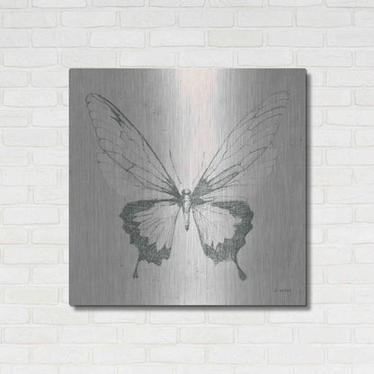 Luxe Metal Art 'Soft Summer Sketches V' by James Wiens, Metal Wall Art,36x36