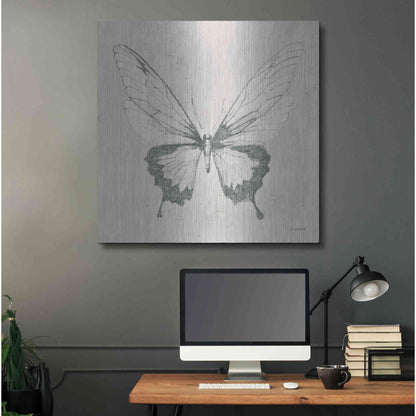 Luxe Metal Art 'Soft Summer Sketches V' by James Wiens, Metal Wall Art,36x36