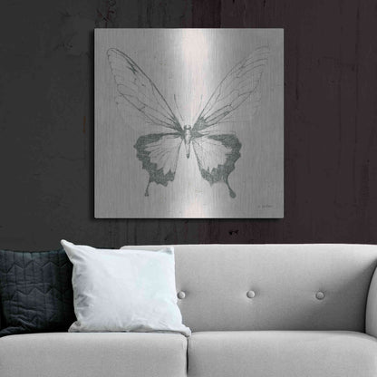 Luxe Metal Art 'Soft Summer Sketches V' by James Wiens, Metal Wall Art,36x36