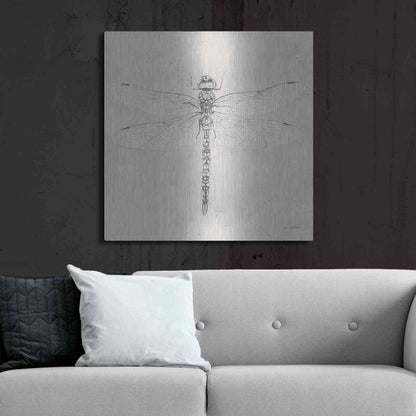 Luxe Metal Art 'Soft Summer Sketches VI' by James Wiens, Metal Wall Art,36x36