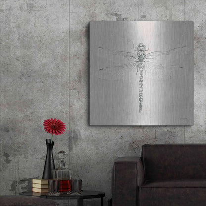 Luxe Metal Art 'Soft Summer Sketches VI' by James Wiens, Metal Wall Art,36x36