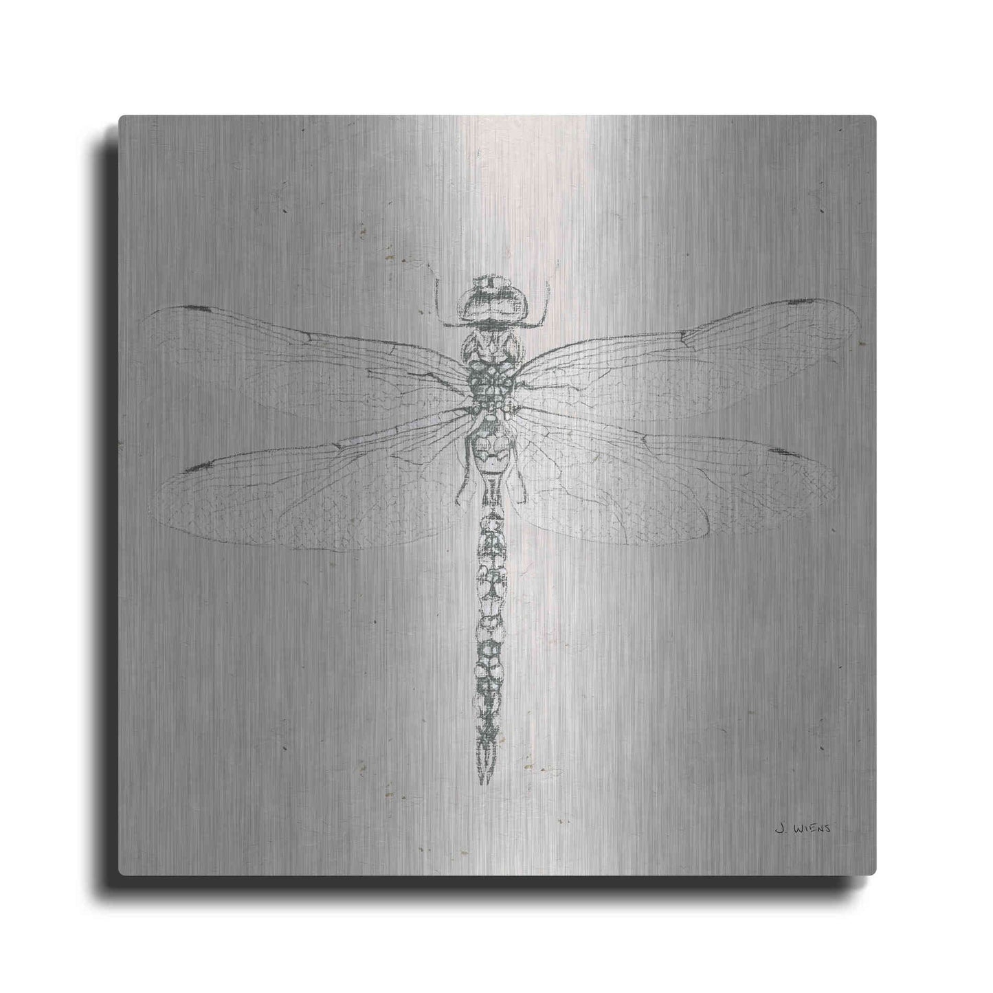 Luxe Metal Art 'Soft Summer Sketches VI' by James Wiens, Metal Wall Art