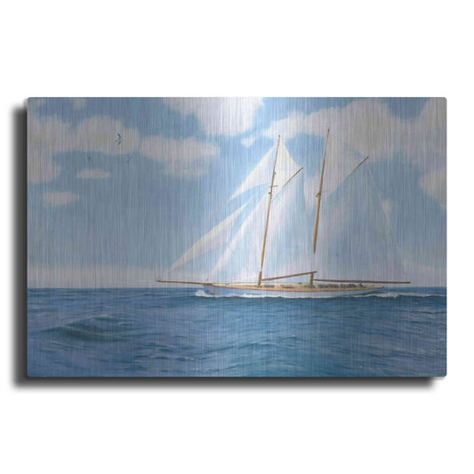 Luxe Metal Art 'Majestic Sailboat' by James Wiens, Metal Wall Art