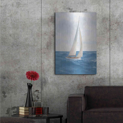 Luxe Metal Art 'A Day at Sea I' by James Wiens, Metal Wall Art,24x36