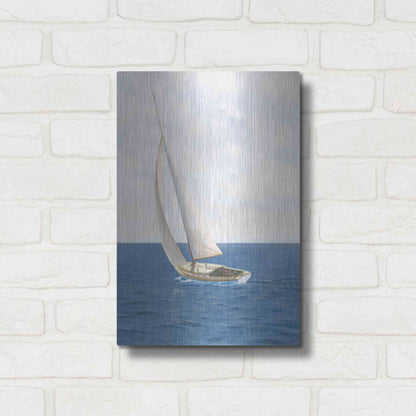 Luxe Metal Art 'A Day at Sea II' by James Wiens, Metal Wall Art,12x16