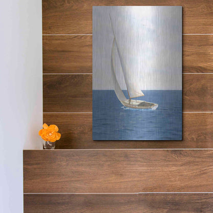 Luxe Metal Art 'A Day at Sea II' by James Wiens, Metal Wall Art,12x16