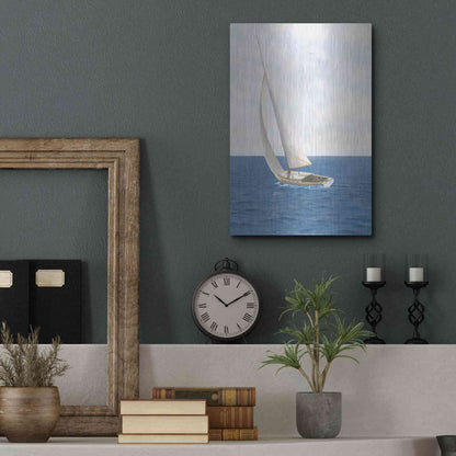 Luxe Metal Art 'A Day at Sea II' by James Wiens, Metal Wall Art,12x16