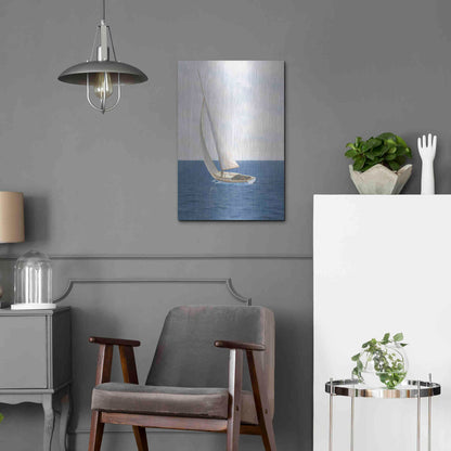 Luxe Metal Art 'A Day at Sea II' by James Wiens, Metal Wall Art,16x24