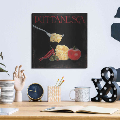 Luxe Metal Art 'Italian Cuisine I' by Marco Fabiano, Metal Wall Art,12x12
