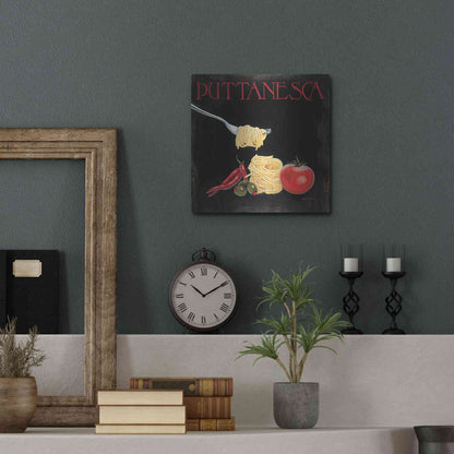 Luxe Metal Art 'Italian Cuisine I' by Marco Fabiano, Metal Wall Art,12x12