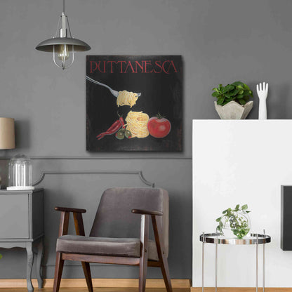 Luxe Metal Art 'Italian Cuisine I' by Marco Fabiano, Metal Wall Art,24x24