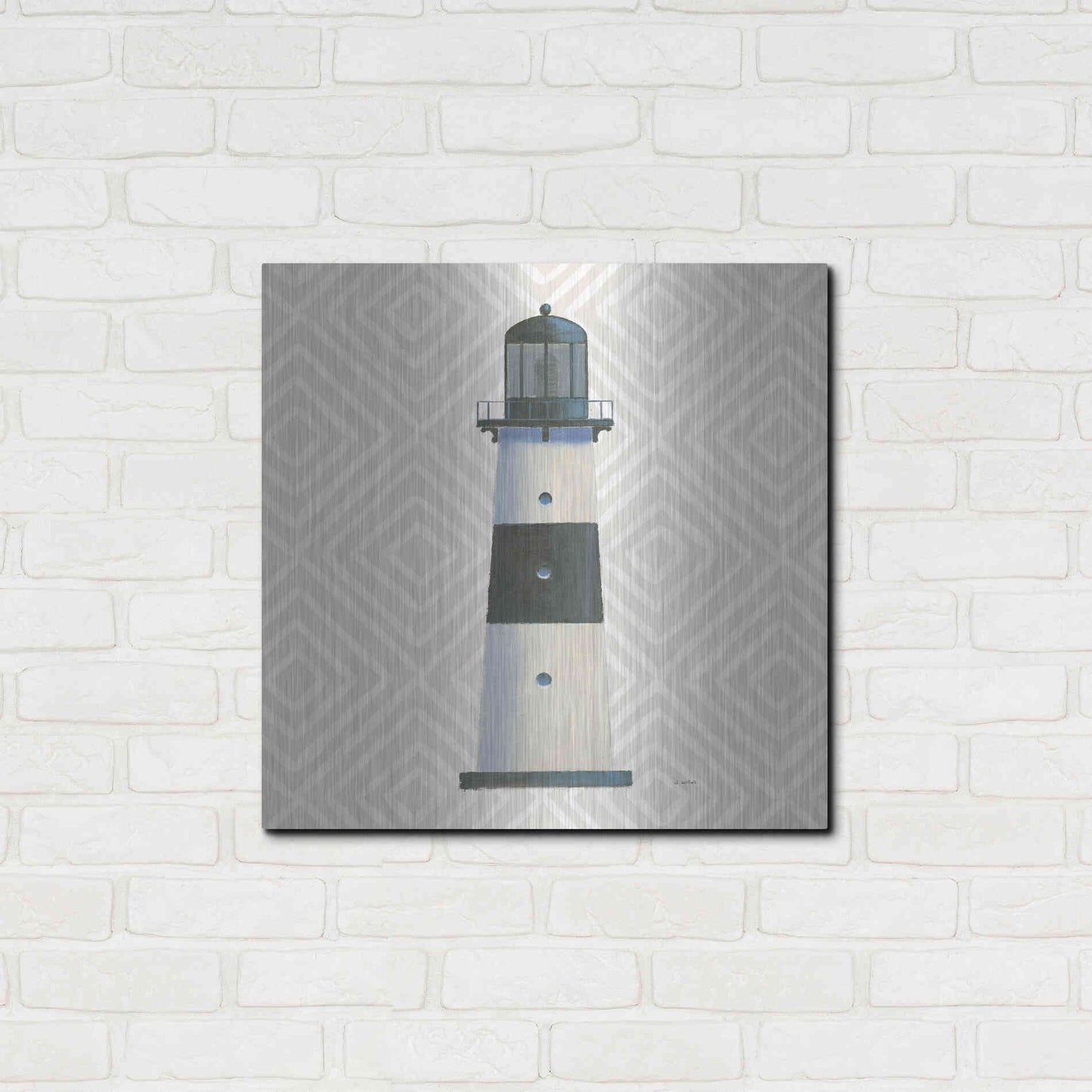 Luxe Metal Art 'A Day at Sea III' by James Wiens, Metal Wall Art,24x24