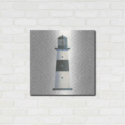 Luxe Metal Art 'A Day at Sea III' by James Wiens, Metal Wall Art,24x24