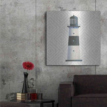 Luxe Metal Art 'A Day at Sea III' by James Wiens, Metal Wall Art,36x36