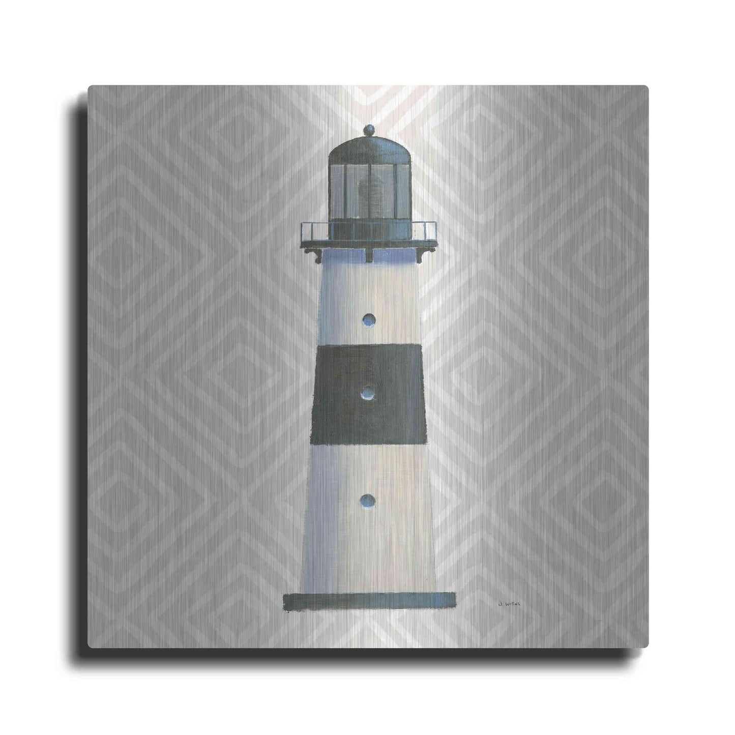 Luxe Metal Art 'A Day at Sea III' by James Wiens, Metal Wall Art