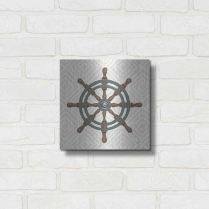 Luxe Metal Art 'A Day at Sea IV' by James Wiens, Metal Wall Art,12x12